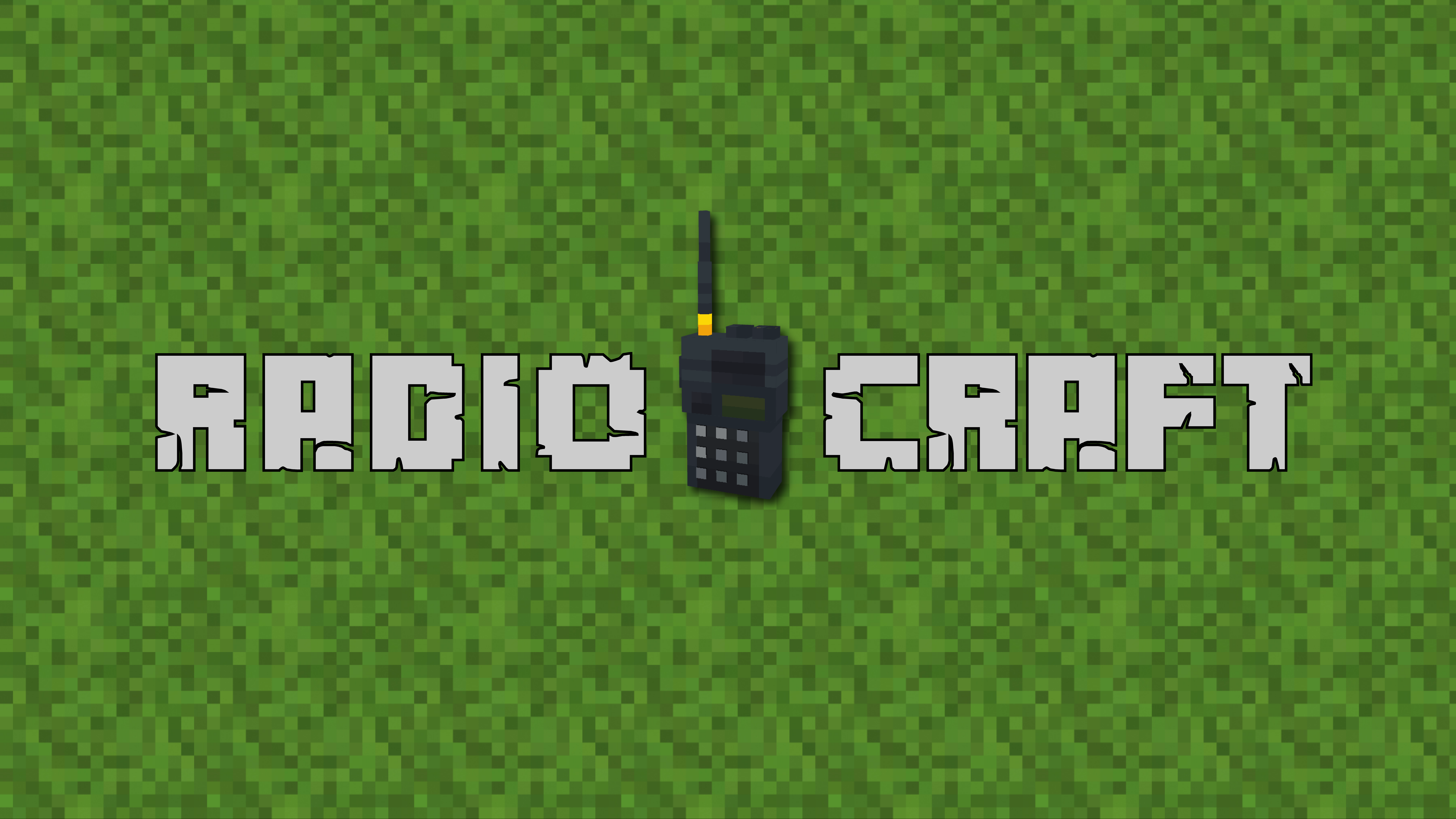 Radiocraft Banner on Minecraft Pixel Grass